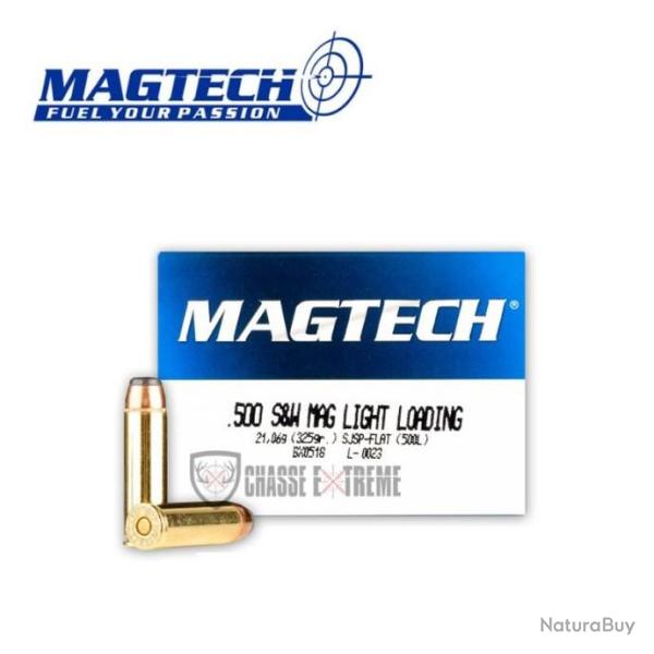 20 Munitions MAGTECH cal 500 S&W 325Gr Sjsp Flat Light