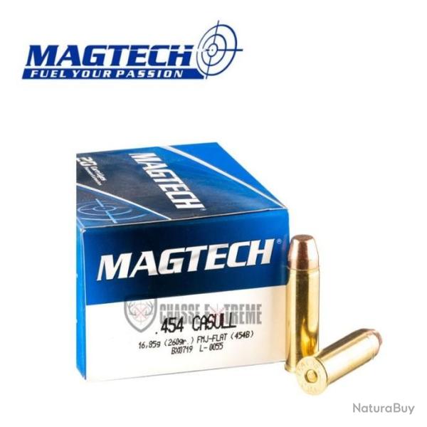 20 Munitions MAGTECH cal 454 Casull 260gr FMJ Flat