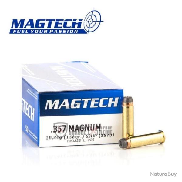 50 Munitions MAGTECH cal 357 Mag 158gr SJHP