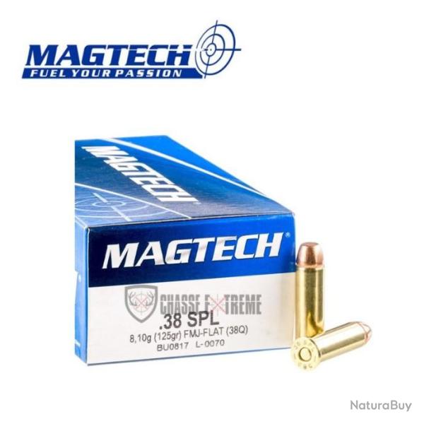 50 Munitions MAGTECH cal 38SPL 125gr FMJ Flat