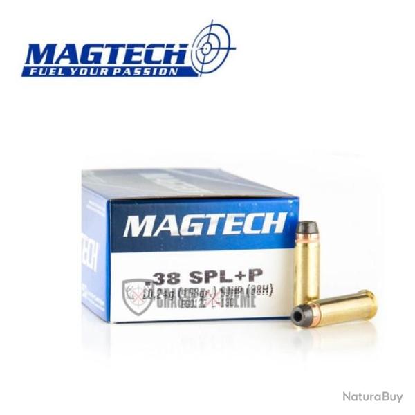 50 Munitions MAGTECH cal 38SPL 158gr LSWC