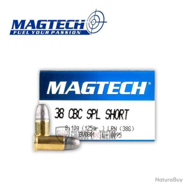 50 Munitions MAGTECH cal 38SPL-Short 125gr LRN