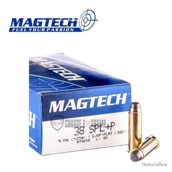 50 Munitions MAGTECH cal 38 Special125gr SJSP Flat