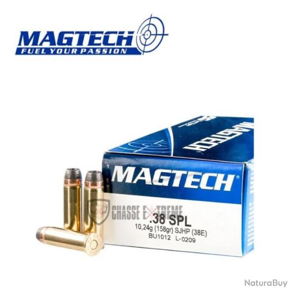 50 Munitions MAGTECH cal 38SPL 158gr SJHP
