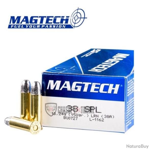 50 Munitions MAGTECH cal 38SPL 158gr LRN