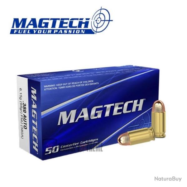 50 Munitions MAGTECH cal 380 Auto 95gr FMJ