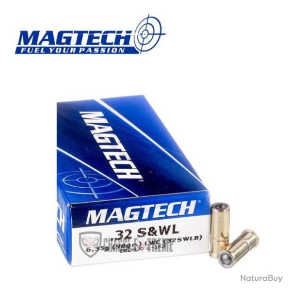 50 Munitions MAGTECH cal 32 S&W Long 98gr LWC