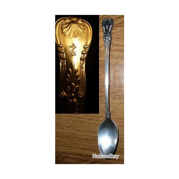 CUILLERE OFFICIER US NAVY WW2 19,5 cms SILVER SPOON OFFICER REED & BARTON ( USA WWII couvert