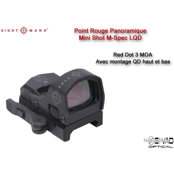 Point Rouge Sightmark Mini Shot M-Spec LQD - 3 MOA - Montage QD