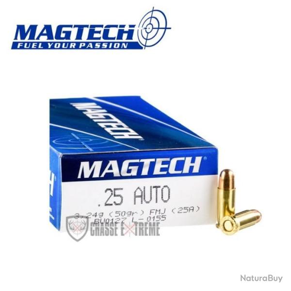50 Munitions MAGTECH cal 25 Auto 50gr FMJ