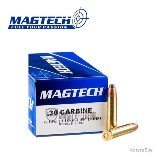 50 Munitions MAGTECH cal 30 Carbine 110gr SP