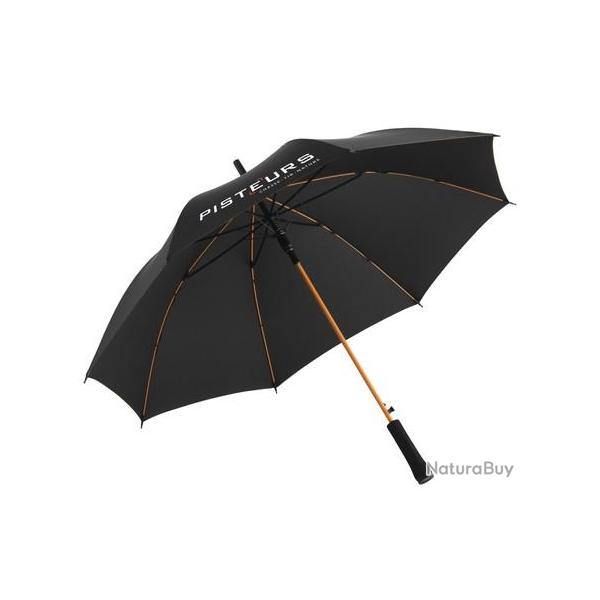 PARAPLUIE PISTEURS NOIR/ORANGE DIAM. 105