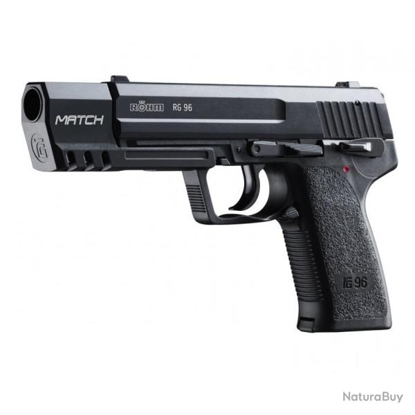 Pistolet � blanc Rohm RG 96 Cal.9mm PAK - Match Black