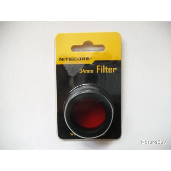 FILTRE NITECORE 34MM ROUGE