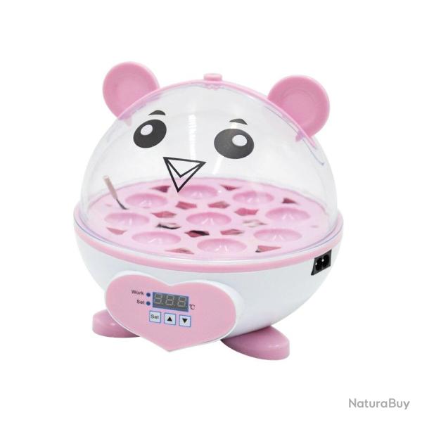 Incubateur Couveuse Semi Automatique 9 oeufs-Rose 20260729082512