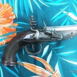 Pistolet à silex 1780 poinçonné  lauriers et palmette de ST Etienne    (livraison par Happy post 15