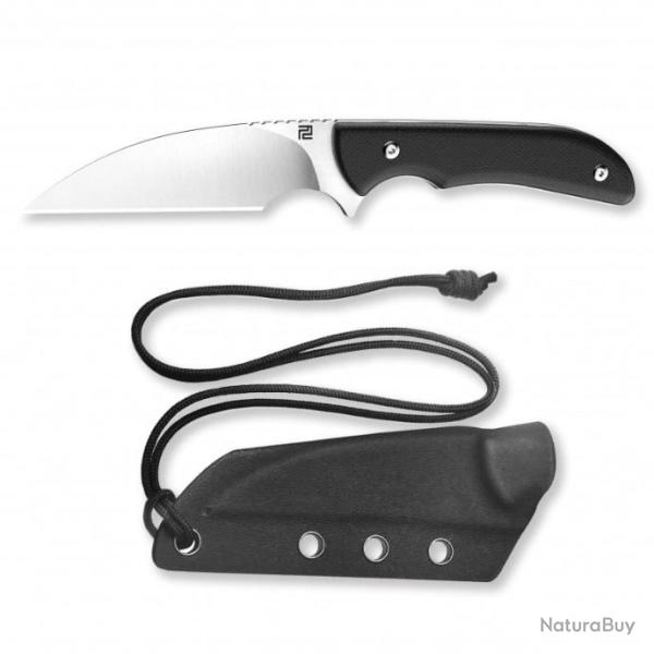 Couteau Artisan Cutlery Sea Snake Black Lame Acier AR-RPM9 Manche G10 Etui Kydex ATZ1842BBK