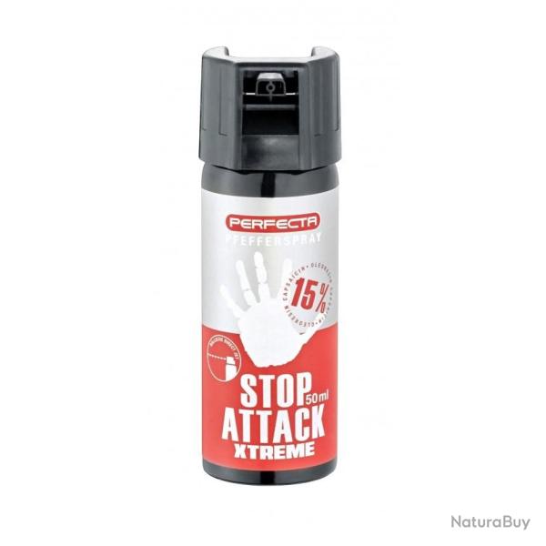 BOMBE STOP ATTACK XTREME POIVRE 50 ML PERFECTA