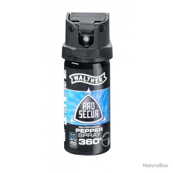 BOMBE PROSECUR 360 GAZ POIVRE 40 ML WALTHER