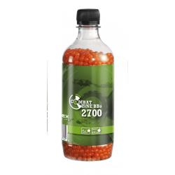 Billes bbs 6mm combat zone orange 0.12g bouteille X2700