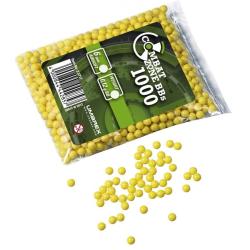 Billes bbs 6mm combat zone jaune 0.12g sachet X1000