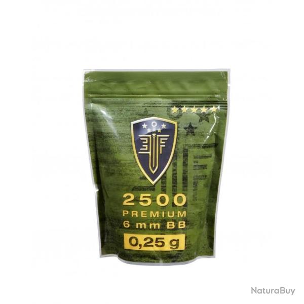 Billes bbs 6mm �lite force blanche 0.25g sachet X2500