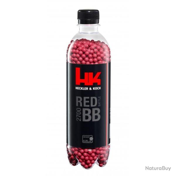 Billes bbs 6mm HK Red 0.20g bouteille X2700