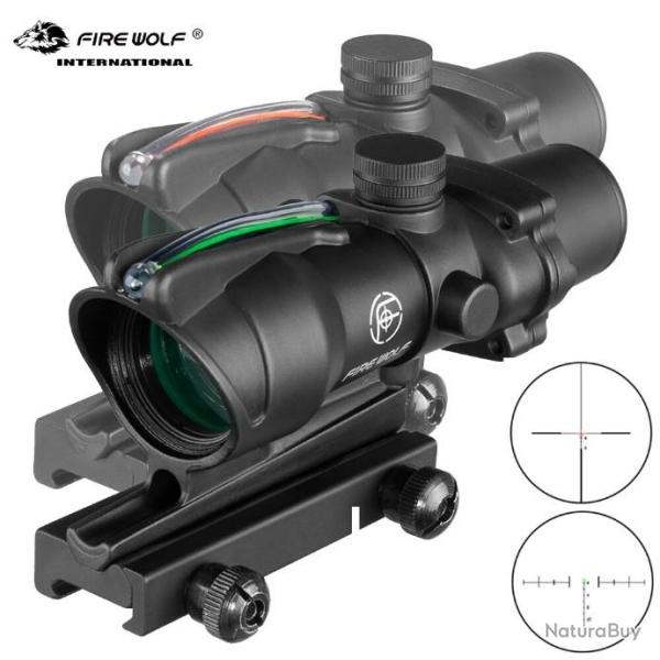 Fire Wolf Acog 4x32 - lunette de vise tactique en Fiber vritable LIVRAISON GRATUITE !!!