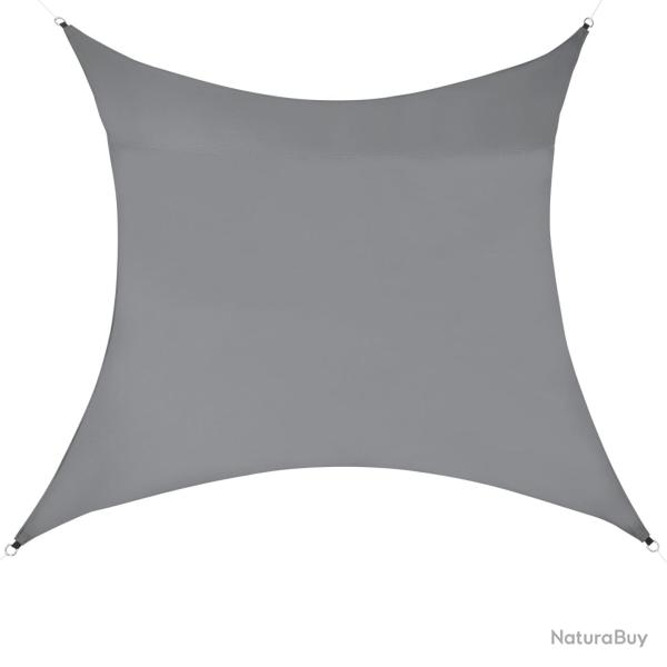 Voile toile d'ombrage de protection polyester polyurthane 3 x 3 m gris fonc 03_0004588