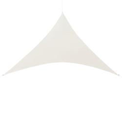 Voile d'ombrage toile solaire polyester polyur&eacute;thane triangulaire 400 x 400 x 400 cm beige 03_00046