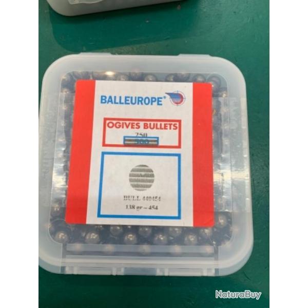 Balles rondes poudre noir calibre 44 11.53/454 par 250