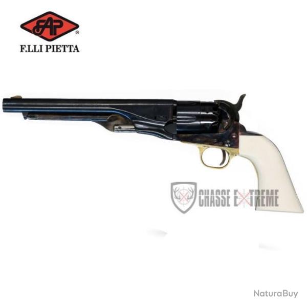 Replique PIETTA 1860 Army Acier Ivoirine Cannele cal 44