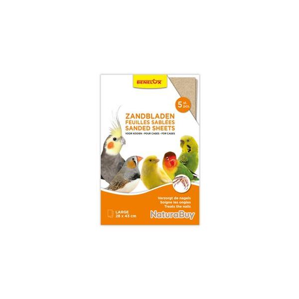 FEUILLES SABLEES PAR 5  28X43CM