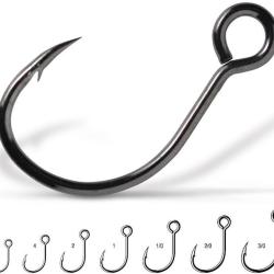 HAMECONS SIMPLE POUR LEURRE 7237 BN AVEC ARDILLON Taille 4/0 - Par 3