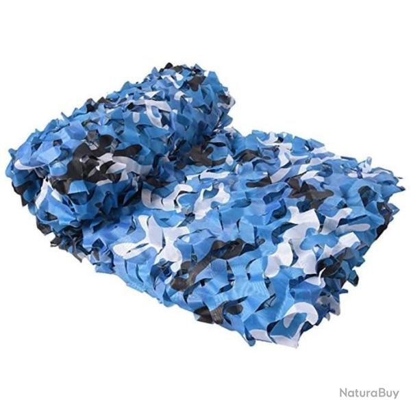 Filet de camouflage renforc� 2 x 3 m - Bleu - LIVRAISON GRATUITE ET RAPIDE