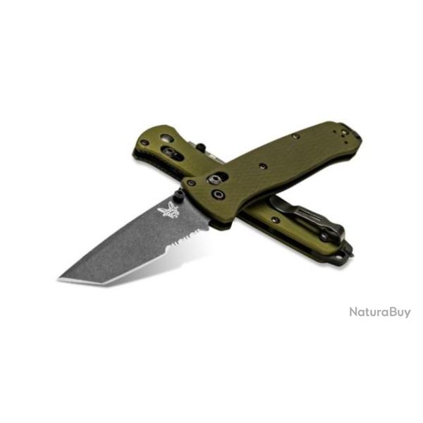 Couteau pliant mixte Benchmade Bailout Olive 537SGY-1