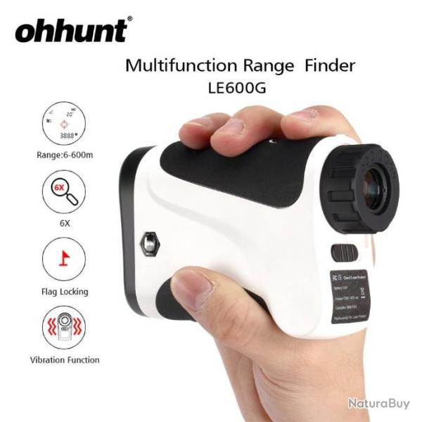 Ohhunt 6X 600M tlmtres Laser multifonction chasse tlmtre LIVRAISON GRATUITE!!