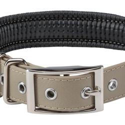 Collier Doubl&eacute; Stepland 60 Cm Pour Chien-taupe