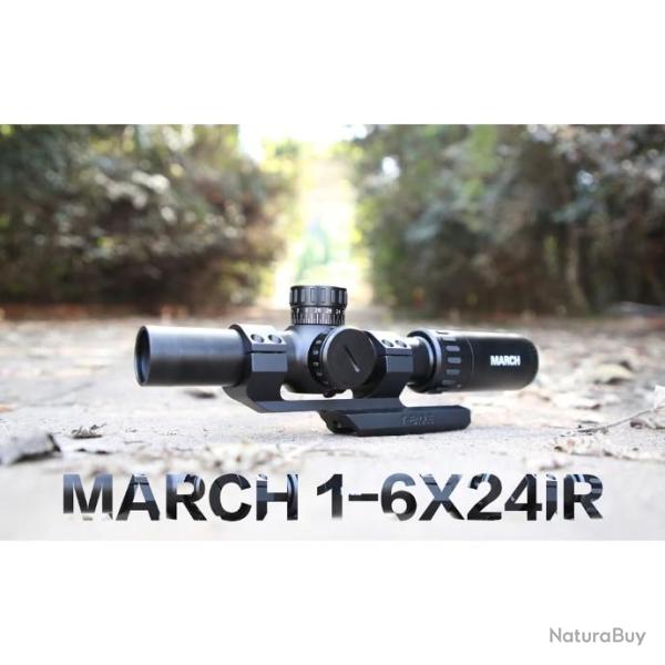 Lunette de vise IR 1 - 6x24 mars, rticule spcial, fusil de chasse LIVRAISON GRATUITE !!!