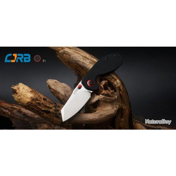 J1918BKF Couteau CJRB Maileah Lame Acier AR-RPM9 Manche Black G10 IKBS Linerlock Clip