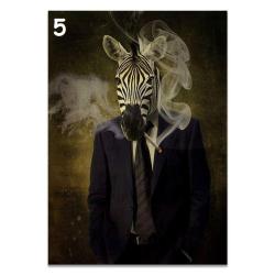 Peinture Impression sur Toile Animal Abstrait-5-60x90cm 20260722000037