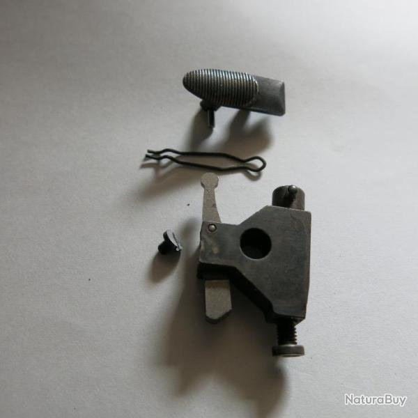 VENDU PAR CUIRASSIER11  BOUTON SURETE COMPLETE+ POTENCE   DE FUSIL SUPERPOSE BREDA B4 CALIBRE 12