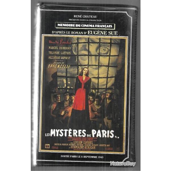 les myst�res de paris , ren� chateau vid�o  vhs d'apr�s eug�ne sue + 2 cassettes offertes