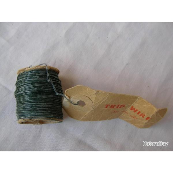 WW2 ANGLETERRE BOBINE FIL M�TAL CAMOUFL�E A PI�GEAGE ANGLAIS NEUVE �TIQUETTE MATERIEL SOE OSSLOT 3