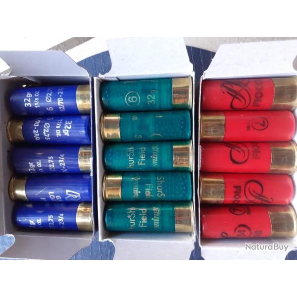 Lot de 75  Cartouches en 6 et 7.
