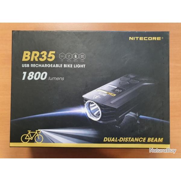 Lampe NITECORE USB Rechargeable Bike Light - 1800 Lumens