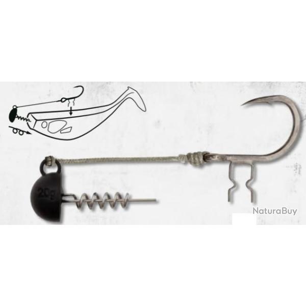 MONTURE BLACK CAT SHAD CLAW RIG PAR 1 NPC 20gr