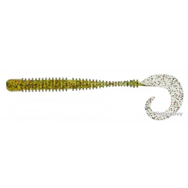 MAGIC RING CURLY WORM 6'' PAR 10 NPC Watermelon w/black and red