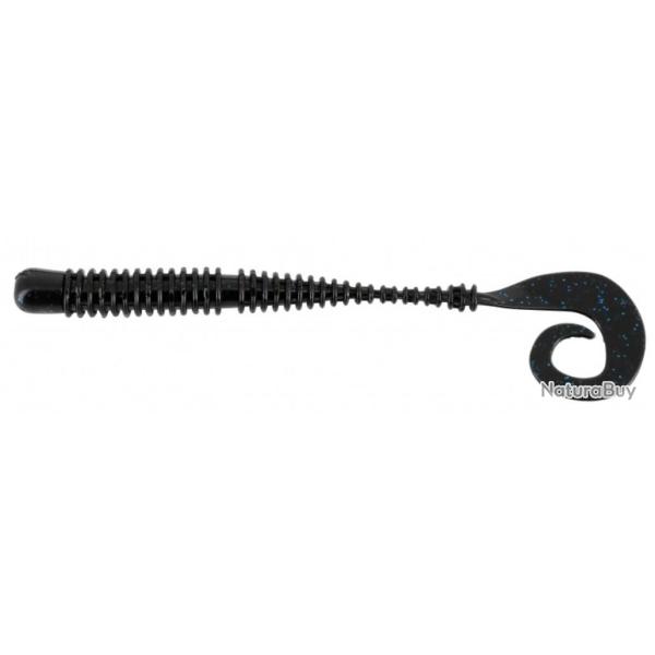 MAGIC RING CURLY WORM 6'' PAR 10 NPC Black /w/blue