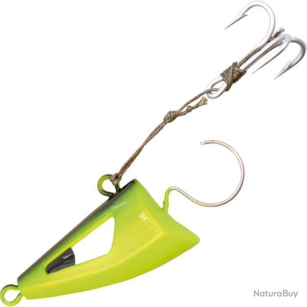 TETE PLOMBEE VERICALE MODRAK 100GR NOIR/JAUNE NPC